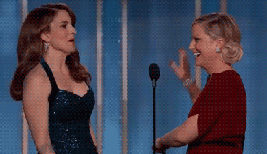 tina fey and amy poehler high five