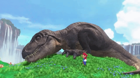 Mario Odyssey T-Rex